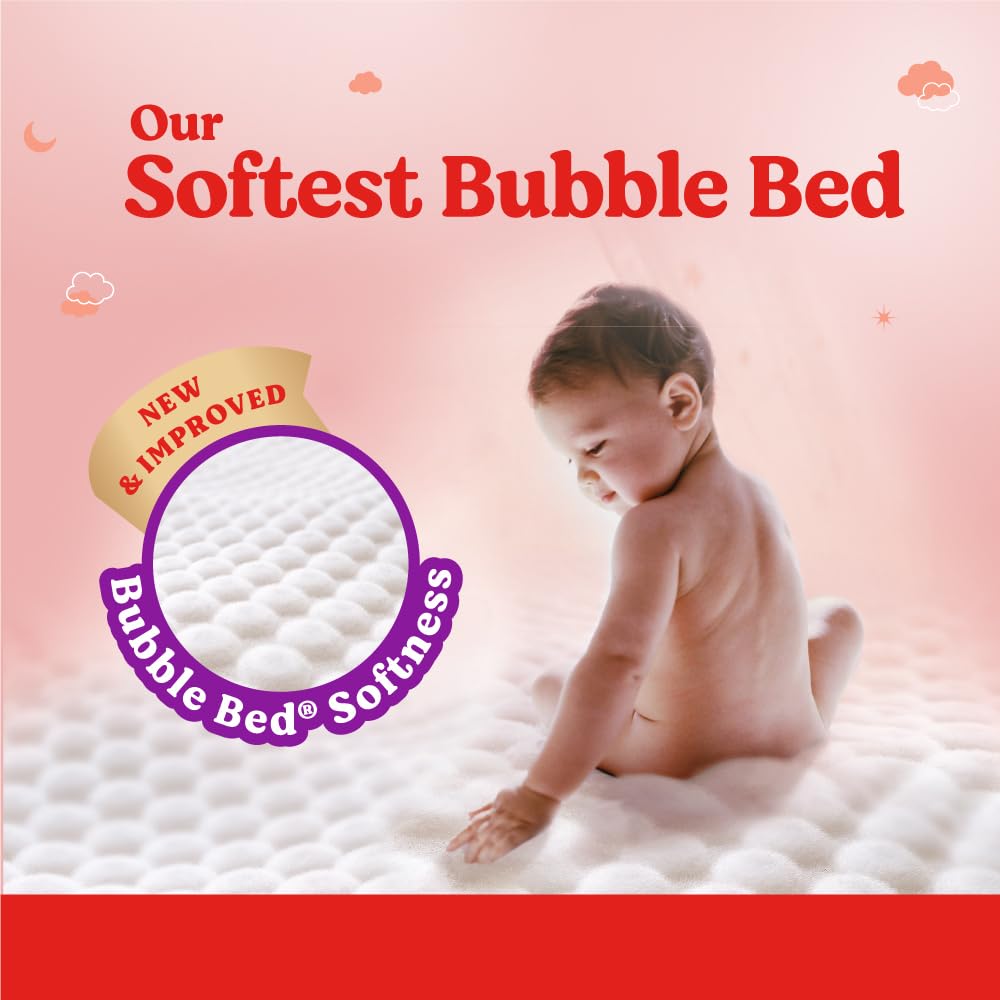 Huggies Complete Comfort Wonder Pants | Pant Style Baby Diapers XXL Size, 96 Count | India's Fastest Absorbing Diaper, Patented Dry Xpert Channel, Ideal for 15 to 25 Kgs