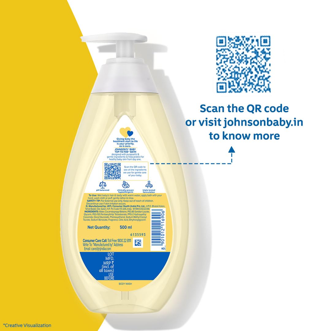 Johnson's Baby Top to Toe Bath Wash, 100ml